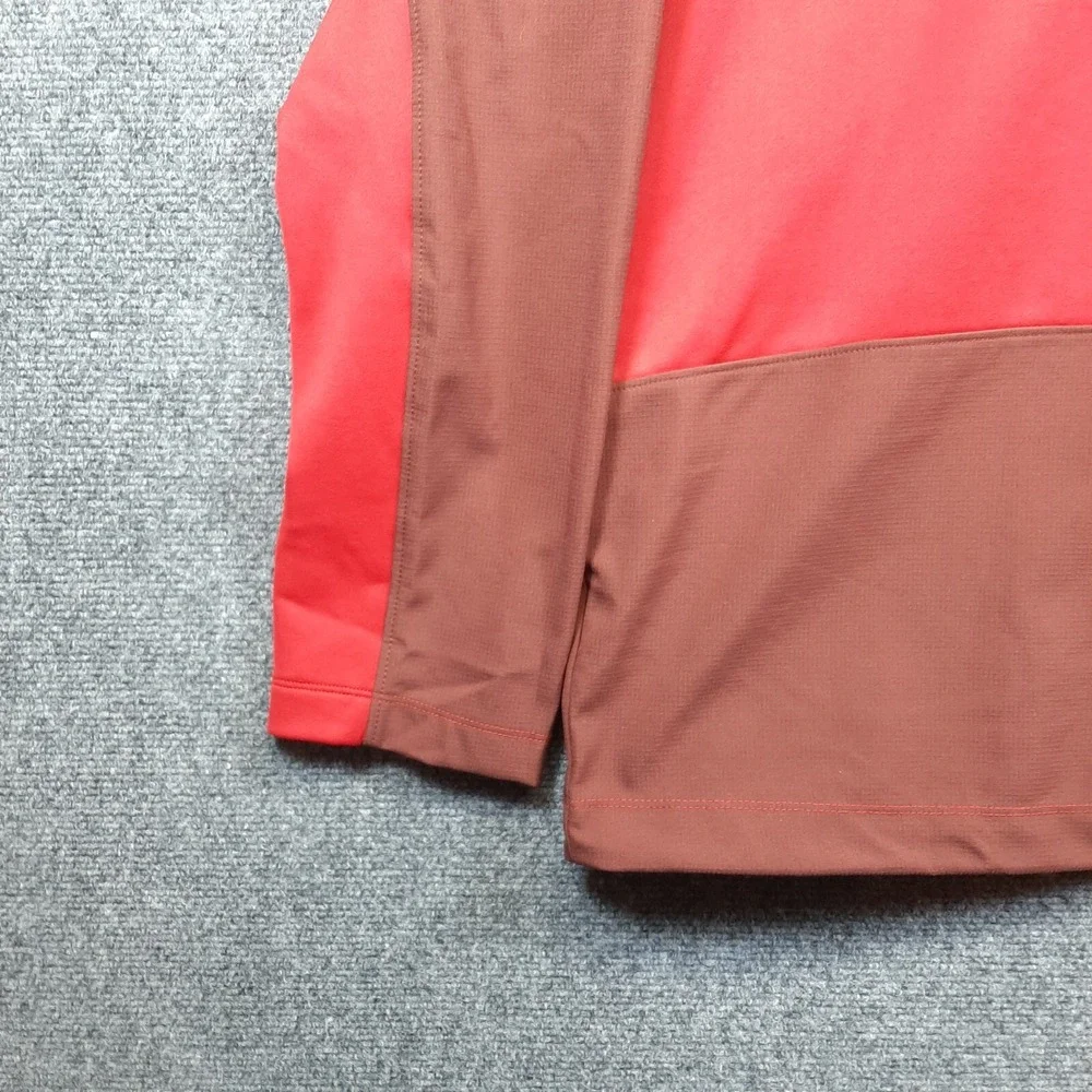 The North Face Fleece Jacket Men's 2XL Full Zip Lightweight Zip Turtleneck Red